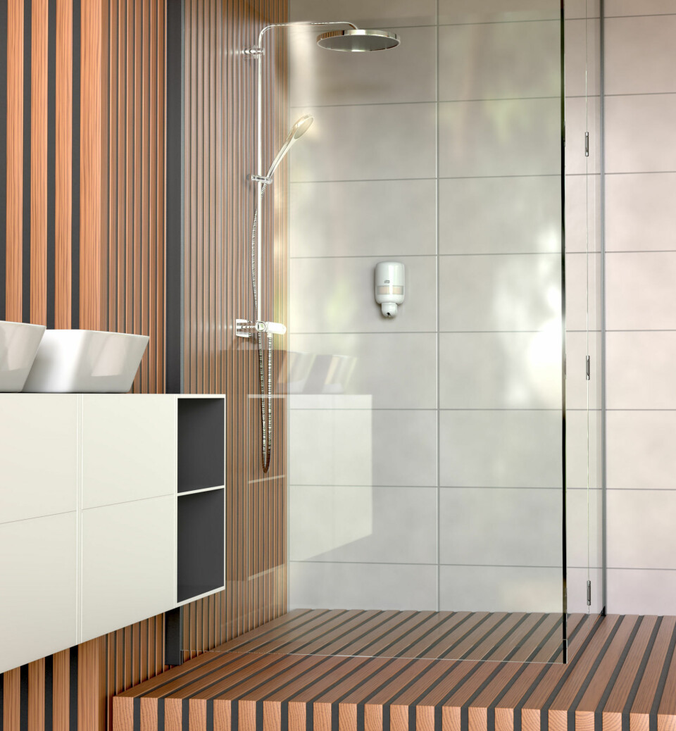 Luxury spa – slik Tork ser det. Nå lanseres tre nye såper for luksusmarkedet. Eksklusivt baderom