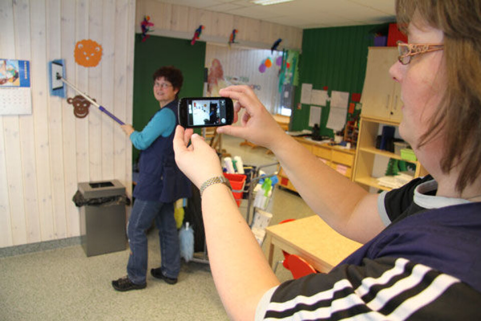 Renhold og smartphone Renhold og smartphone