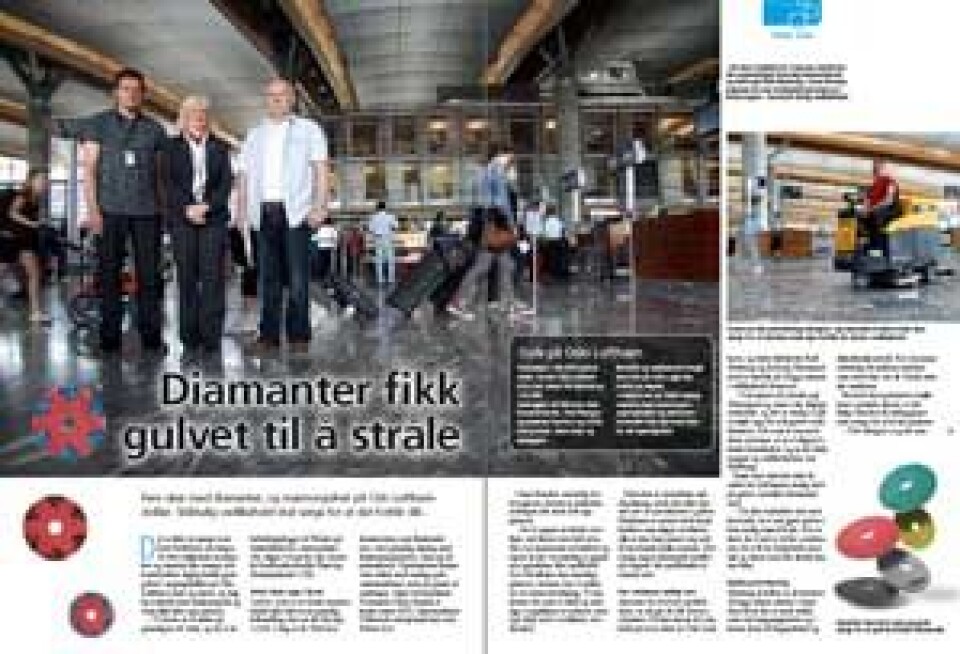 Diamanter fikk opp glansen