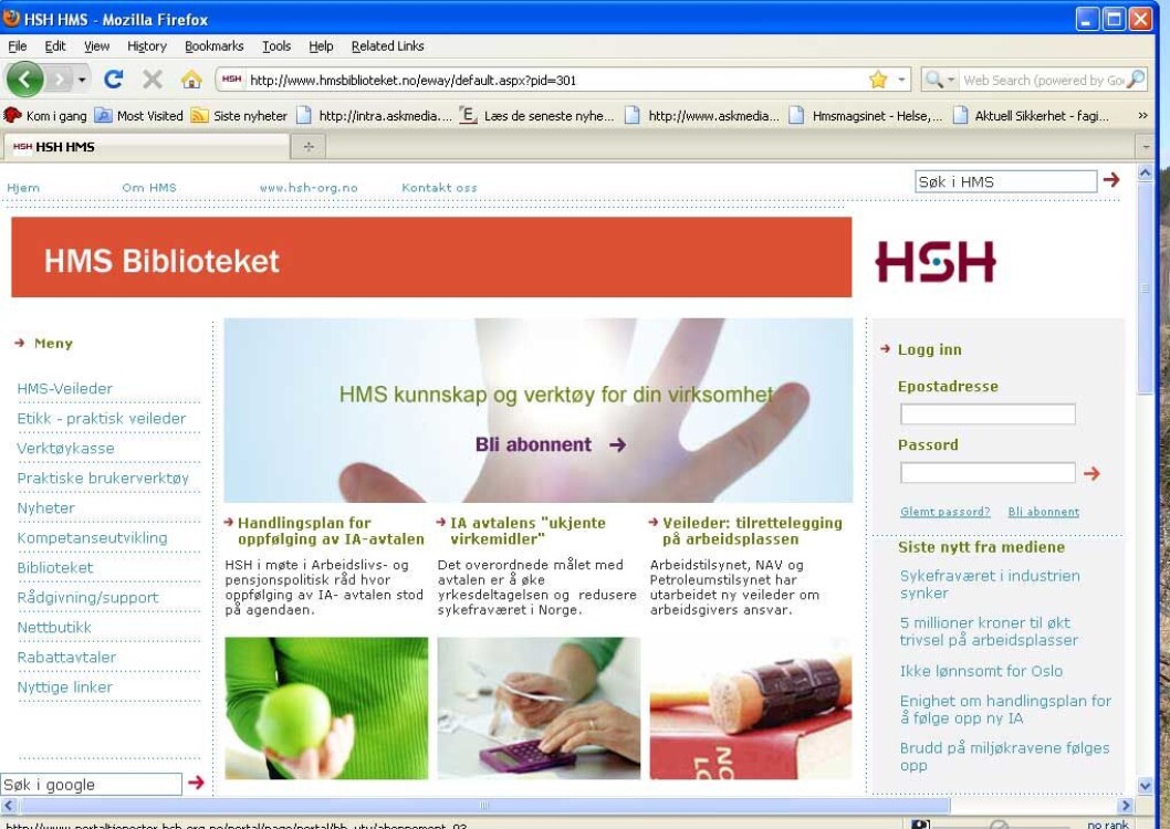 HMS-Biblioteket-HSH HMS-Biblioteket-HSH
