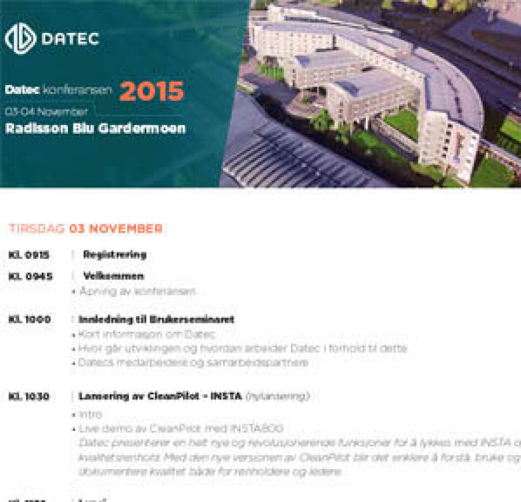 Datec-konferansen 2015 Datec-konferansen 2015