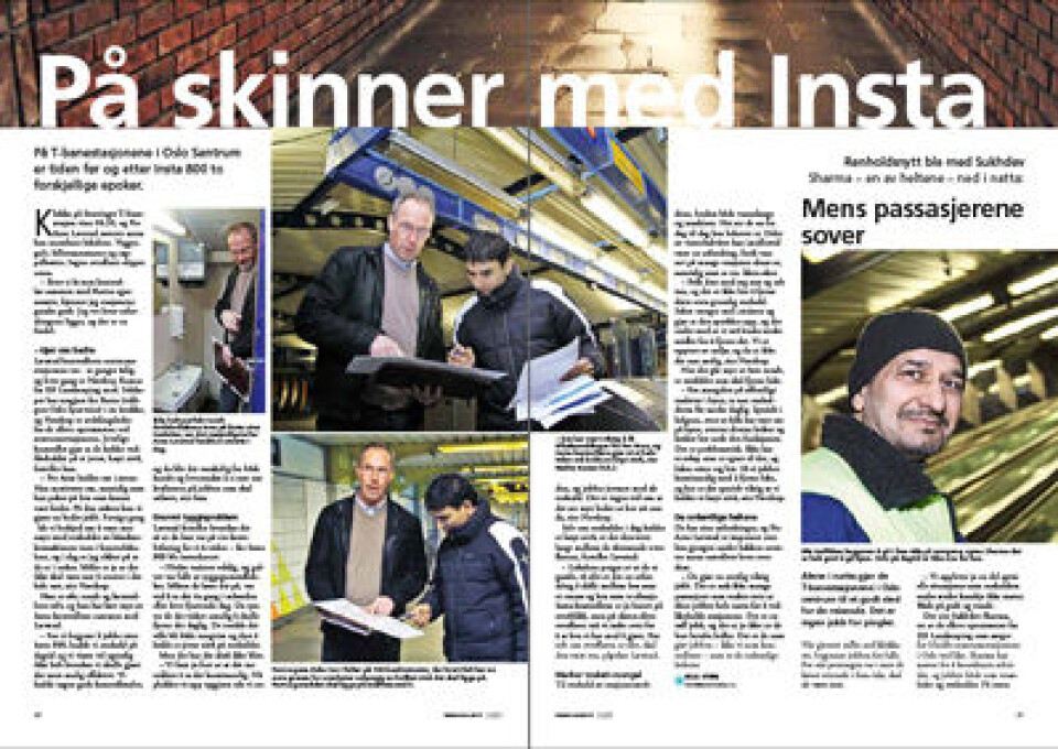 Mens passasjerene sover
