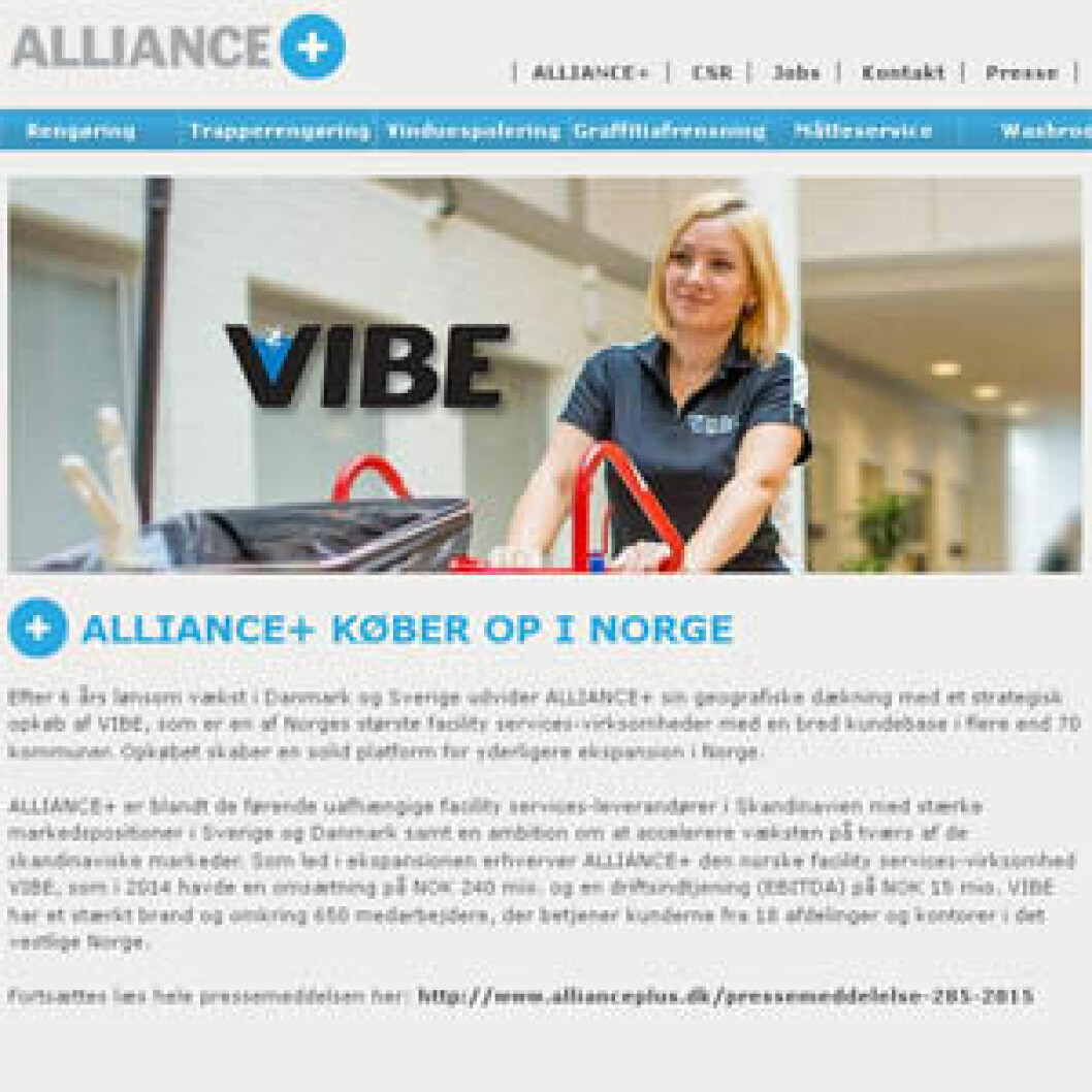 Faksimile Alliance kjøper Vibe