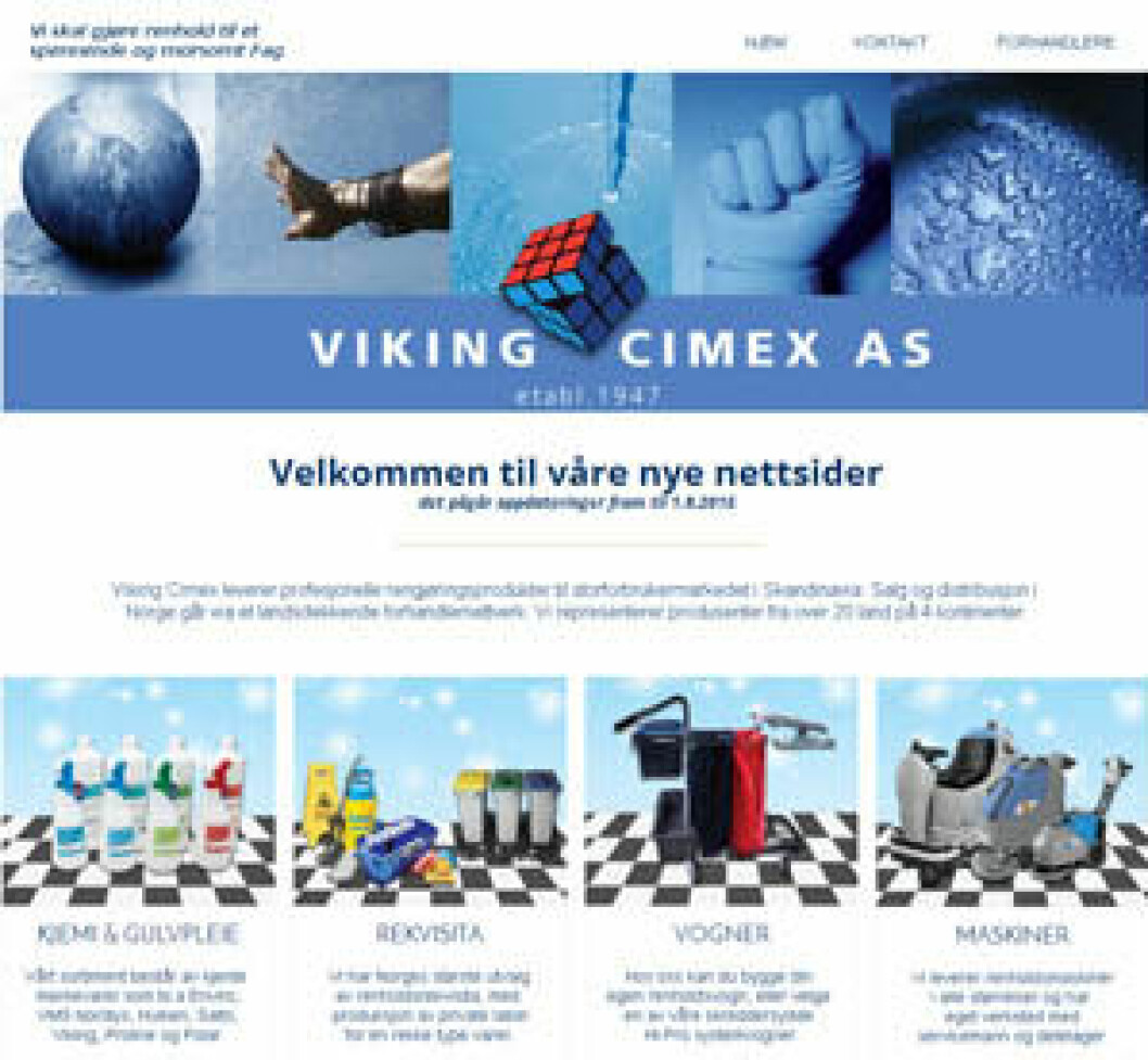 Viking Cimex ny nettside
