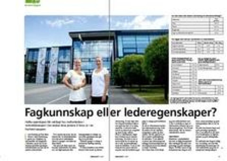 Fagkunnskap eller lederegenskaper?