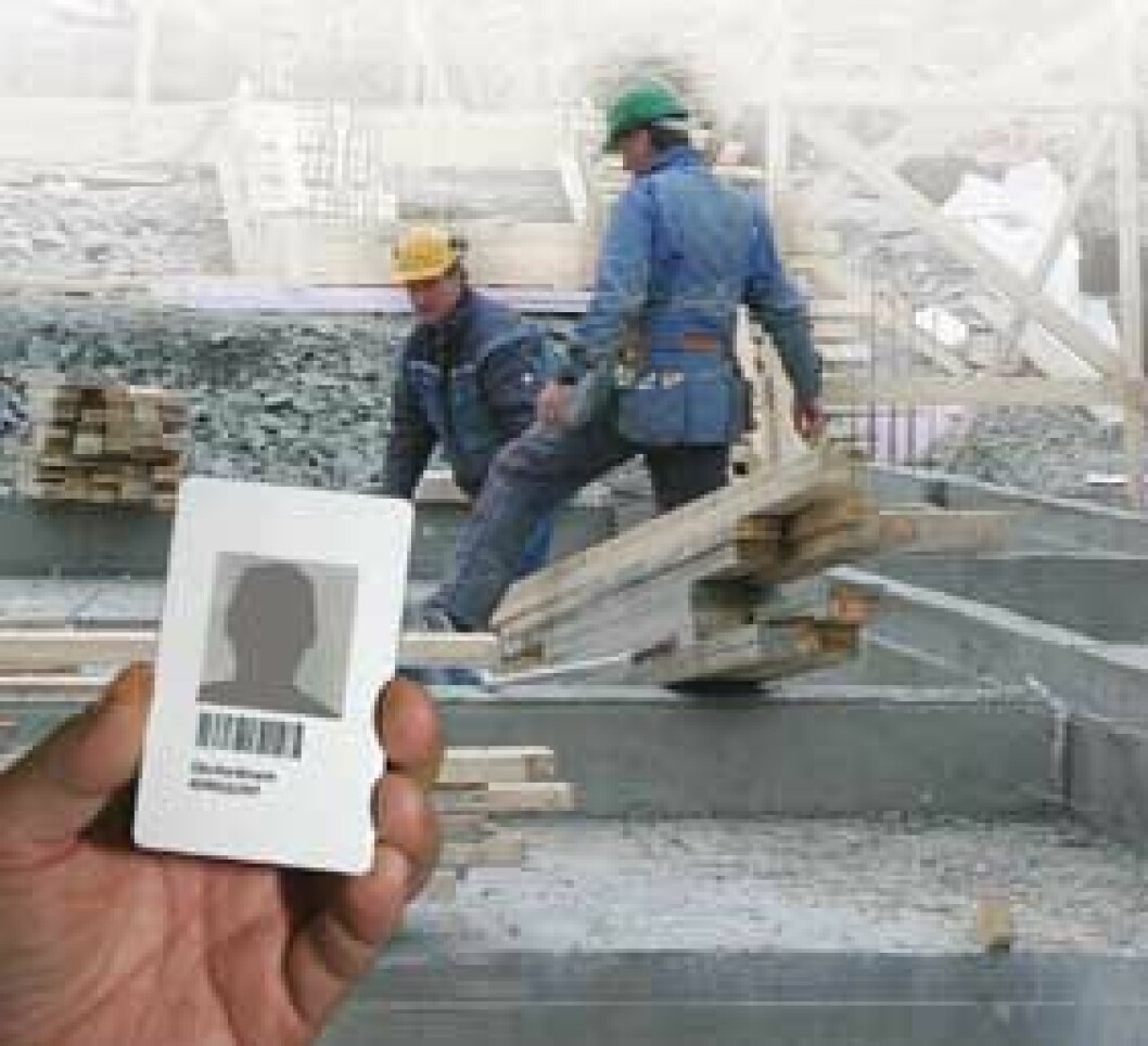 1. januar 2008 innføres id-kort på alle bygge- og anleggsplasser i Norge.
