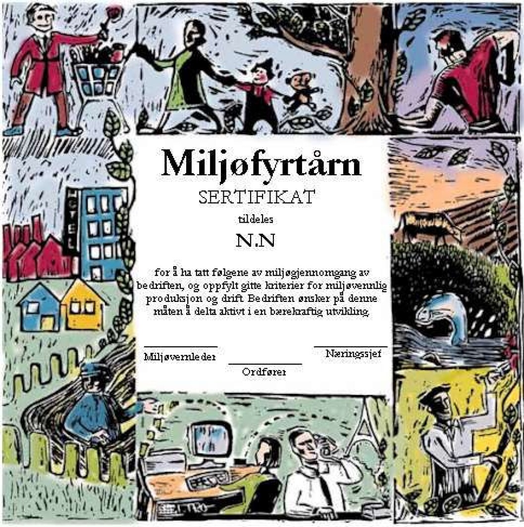 miljø Sertifikat miljø Sertifikat