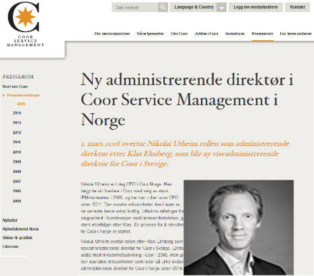 Coor Nikolai Utheim Coor Nikolai Utheim