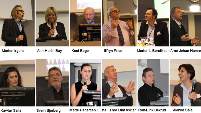 Foredragsholderne under Bransjedagen 2016. Foredragsholderne under Bransjedagen 2016.