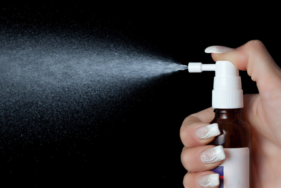 Danske forskere mener å ha utviklet en kunstig lunge for å teste om impregneringsspray medfører helsefare. (Ill.foto av spray: Colourbox) Danske forskere mener å ha utviklet en kunstig lunge for å teste om impregneringsspray medfører helsefare. (Ill.foto av spray: Colourbox)