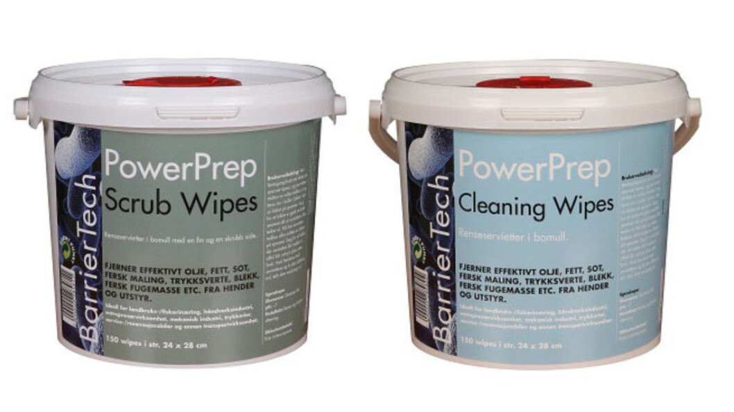 Wipes i Powerprep-serien. Foto: Varrotec Wipes i Powerprep-serien. Foto: Varrotec
