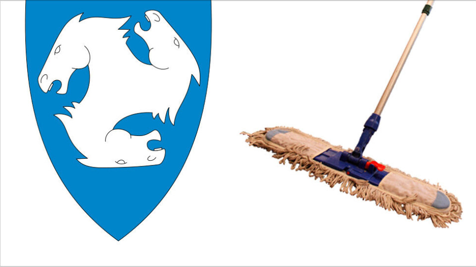 Illustrasjon med Skis kommunevåpen. Illustrasjon med Skis kommunevåpen.