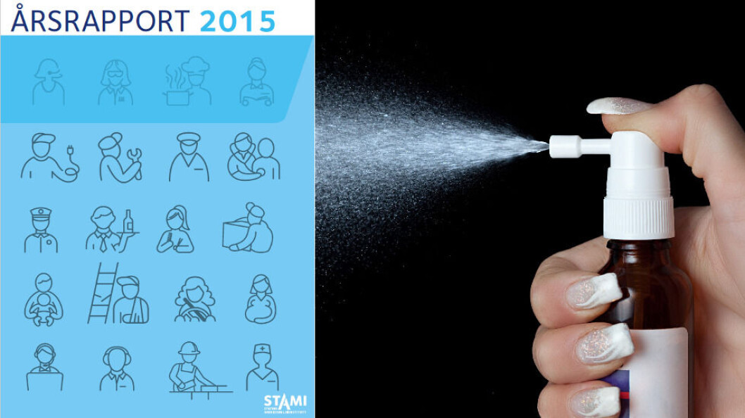 Stami, Lilleborg Profesjonell og Ecolab samarbeider for å øke våre kunnskaper om renholdsspray og helse. Illustrasjon etter Stami og Colourbox Stami, Lilleborg Profesjonell og Ecolab samarbeider for å øke våre kunnskaper om renholdsspray og helse. Illustrasjon etter Stami og Colourbox
