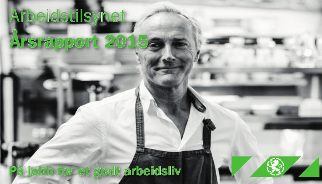 Faksimile fra Arbeidstilsynets årsrapport for 2015 Faksimile fra Arbeidstilsynets årsrapport for 2015