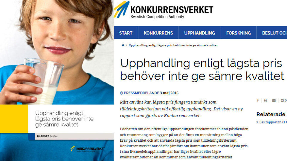 Illustrasjon etter Konkurrensverket. Illustrasjon etter Konkurrensverket.