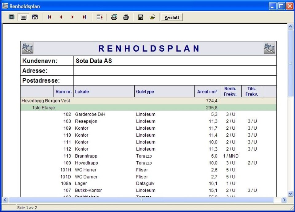 Skjermbilde fra Sota Planning Tool. Foto: Produsenten Skjermbilde fra Sota Planning Tool. Foto: Produsenten