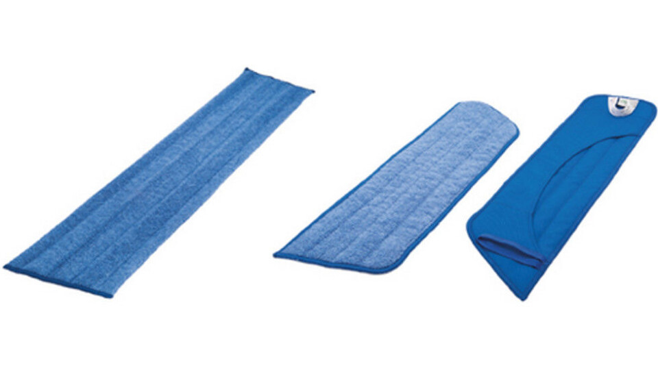 Moppene er utviklet for å absorbere en stor mengde væske og smuss. Duotex Ergo Plus til venstre, mens de to til høyre er Duotex Ergo Plus Insert Pocket. Foto: Produsenten Moppene er utviklet for å absorbere en stor mengde væske og smuss. Duotex Ergo Plus til venstre, mens de to til høyre er Duotex Ergo Plus Insert Pocket. Foto: Produsenten