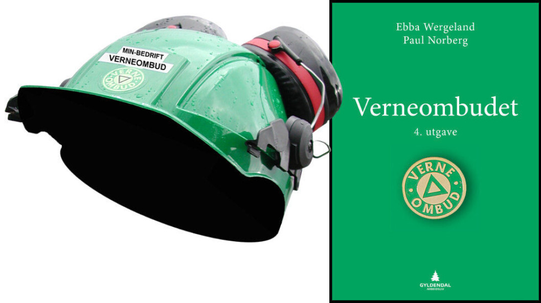 Bokomslaget til «Verneombudet» ses til høyre. Illustrasjon etter Gyldendal Akademisk. Bokomslaget til «Verneombudet» ses til høyre. Illustrasjon etter Gyldendal Akademisk.