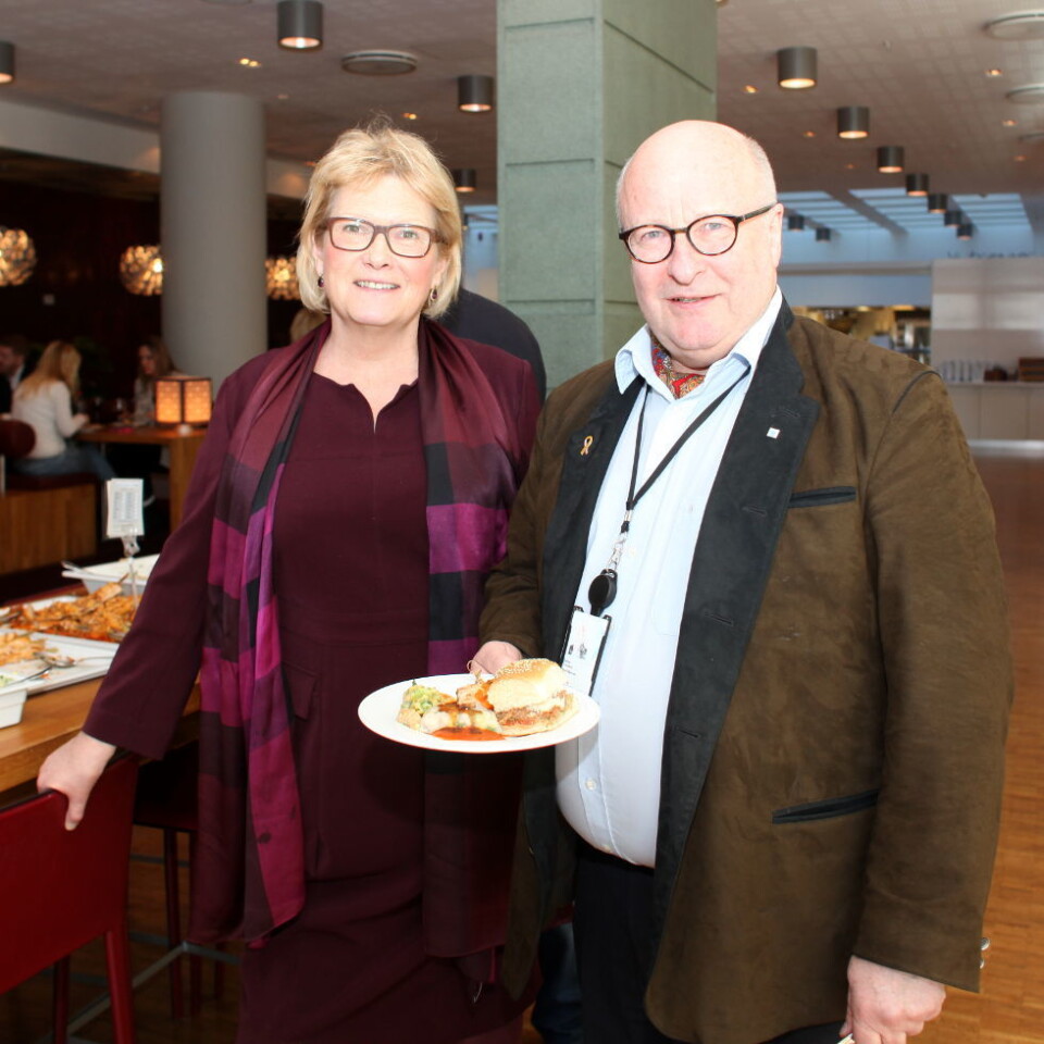 Anne Jensen og Petter Furulund. Anne Jensen og Petter Furulund.