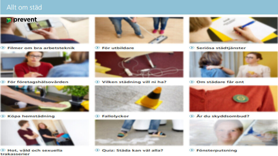 Faksimile fra "Allt om städ". (Illustrasjon: Prevent) Faksimile fra "Allt om städ". (Illustrasjon: Prevent)