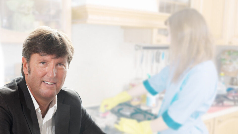 Stein Johnsen, Direktør Service i Virke, har fått i oppdrag å følge opp departementet med tanke på forskriftsordning. (Foto: Virke – bakgrunnen er fra bildebyrået Colourbox). Stein Johnsen, Direktør Service i Virke, har fått i oppdrag å følge opp departementet med tanke på forskriftsordning. (Foto: Virke – bakgrunnen er fra bildebyrået Colourbox).