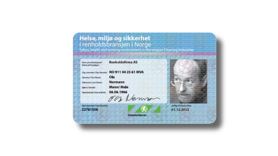 Nå vil det koste om virksomheten mangler HMS-kort. (Ill.foto: Arbeidstilsynet) Nå vil det koste om virksomheten mangler HMS-kort. (Ill.foto: Arbeidstilsynet)