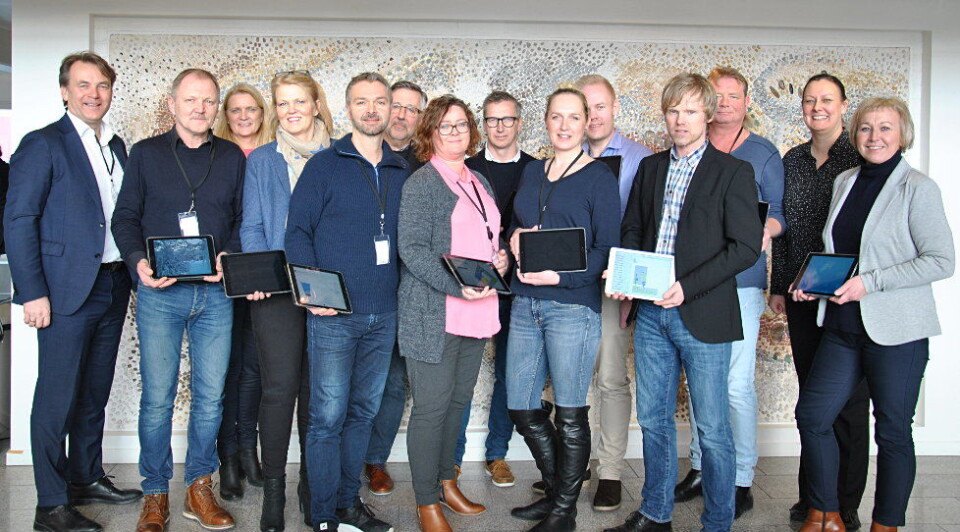 Salgs- og leveringsteamet i Lilleborg, pluss Jørgen Sannesmoen i Datec til venstre. (Foto: Lilleborg) Salgs- og leveringsteamet i Lilleborg, pluss Jørgen Sannesmoen i Datec til venstre. (Foto: Lilleborg)