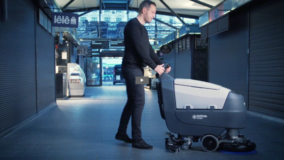 Nilfisk SC401 i drift. (Foto: Produsenten) Nilfisk SC401 i drift. (Foto: Produsenten)