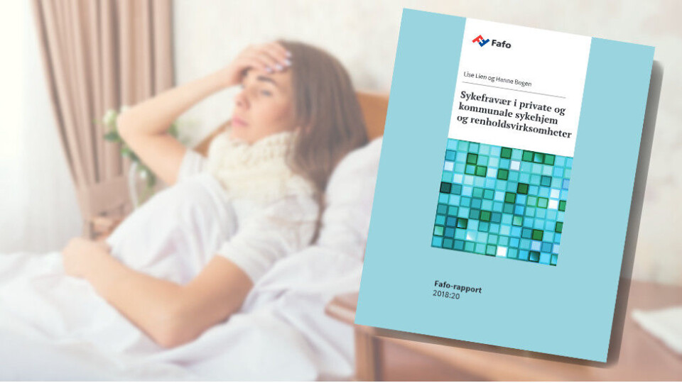 Fafos nye rapport om sykefravær ser på suksesshistorier hos blant annet seks renholdsvirksomheter. (Ill. etter Fafo og Colourbox) Fafos nye rapport om sykefravær ser på suksesshistorier hos blant annet seks renholdsvirksomheter. (Ill. etter Fafo og Colourbox)