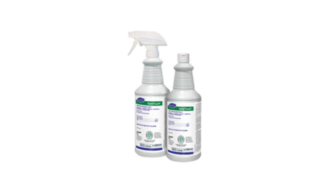 Desinfiseringsmiddelet SureTouch. (Foto: Diversey) Desinfiseringsmiddelet SureTouch. (Foto: Diversey)