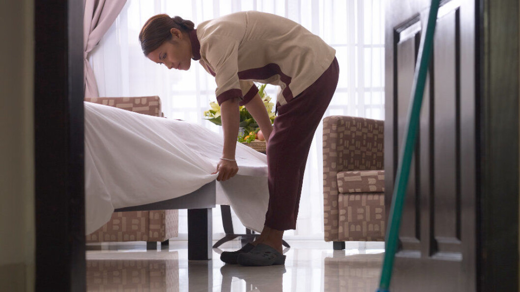 Hotellrenholder er blant yrkene med høyest ergonomisk belastning. (Ill.foto: Colourbox) Hotellrenholder er blant yrkene med høyest ergonomisk belastning. (Ill.foto: Colourbox)
