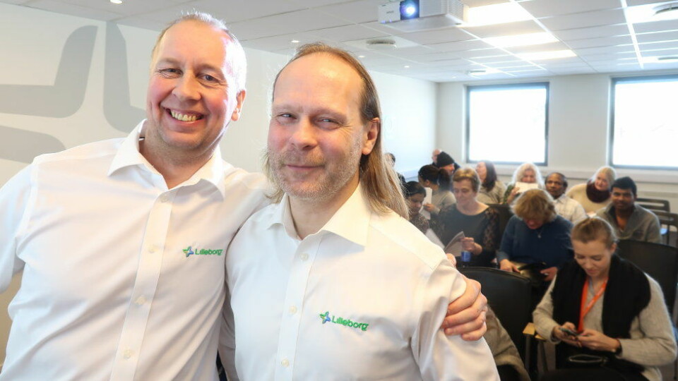 Fagsjef Tommy Harsvik og Innovasjonssjef Bjørn Espen Sundt i de nye kurs­lokalene.