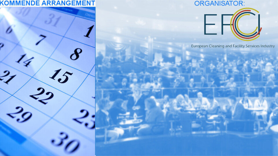 EFCI er den europeiske bransjeforeningen for renholds og fasilitetstjenester. EFCI er den europeiske bransjeforeningen for renholds og fasilitetstjenester.