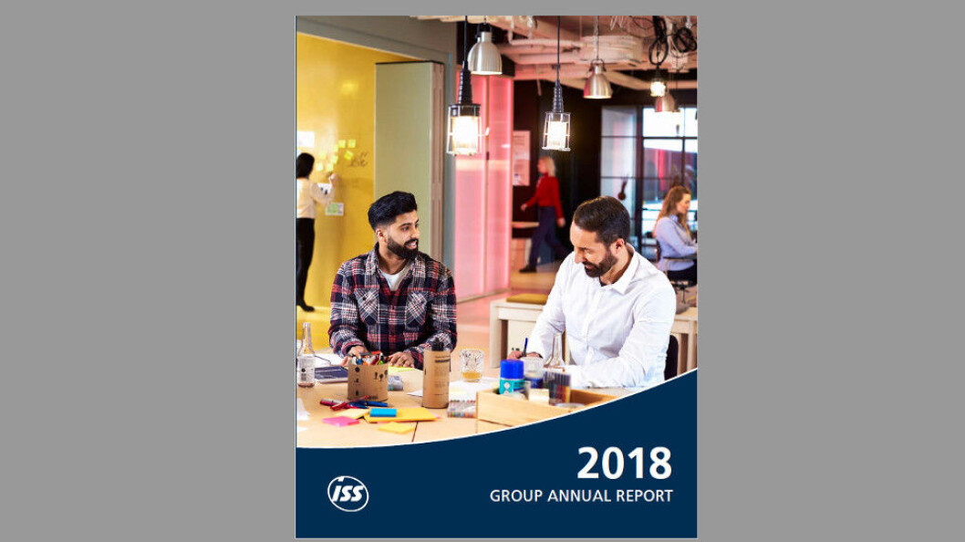 Finanstallene for 2018 endte omtrent der ISS forventet. (Faksimile fra ISS Group Annual Report 2018) Finanstallene for 2018 endte omtrent der ISS forventet. (Faksimile fra ISS Group Annual Report 2018)