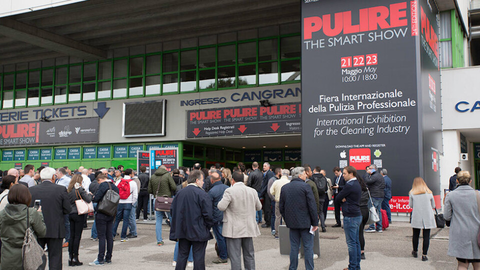 Nå er besøkstallene for Pulire klare, en renholdsmesse som vinner fotfeste også blant utenlandske deltakere. (Foto: Pulire) Nå er besøkstallene for Pulire klare, en renholdsmesse som vinner fotfeste også blant utenlandske deltakere. (Foto: Pulire)