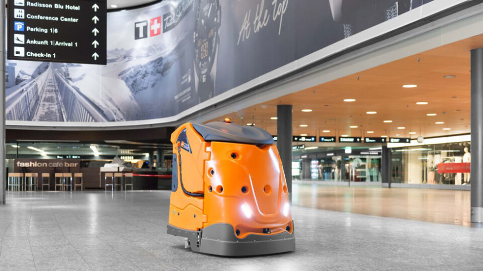 Taski Swingobot 3000 ser muligens omtrent slik ut. Bilde fra CMS Berlins nettside. (Foto: Diversey) Taski Swingobot 3000 ser muligens omtrent slik ut. Bilde fra CMS Berlins nettside. (Foto: Diversey)