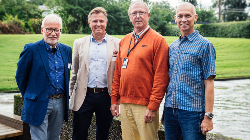 Inngår samarbeidsavtale: F.v. Rådgiver Vidar Askelien og daglig leder Eyvind Taraldsen (ST Consult), sertifiseringsleder Steinar Nilsen og forskningssjef Jan Olav Hjermann (SINTEF). Foto: SINTEF Inngår samarbeidsavtale: F.v. Rådgiver Vidar Askelien og daglig leder Eyvind Taraldsen (ST Consult), sertifiseringsleder Steinar Nilsen og forskningssjef Jan Olav Hjermann (SINTEF). Foto: SINTEF
