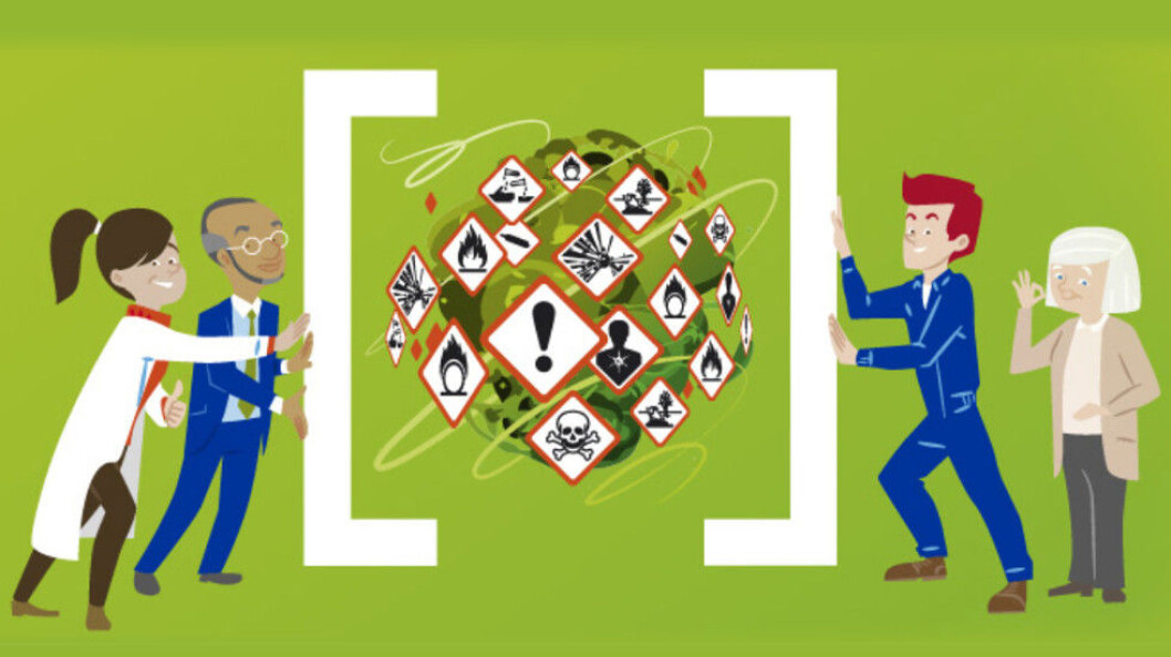 Faksimile fra Healthy Workplaces Campaign – Manage Dangerous Substances. (Ill.: EU-OSHA) Faksimile fra Healthy Workplaces Campaign – Manage Dangerous Substances. (Ill.: EU-OSHA)