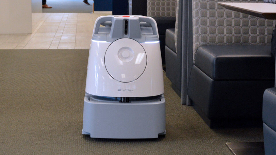 Sodexo har nå tatt i bruk støvsugerroboten Whiz i DNBs lokaler. (Ill.foto fra SoftBank Robotics) Sodexo har nå tatt i bruk støvsugerroboten Whiz i DNBs lokaler. (Ill.foto fra SoftBank Robotics)