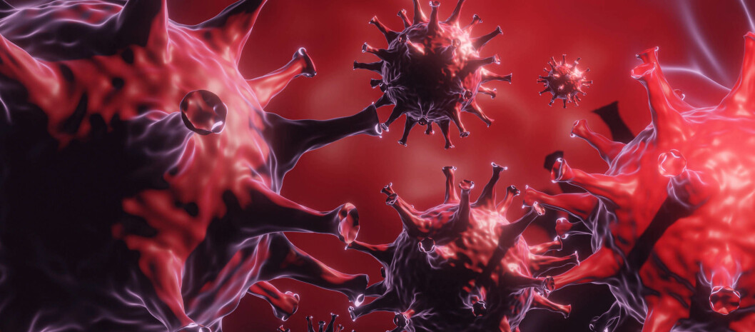 Kunstnerisk fremstilling av koronavirus. Kunstnerisk fremstilling av koronavirus.