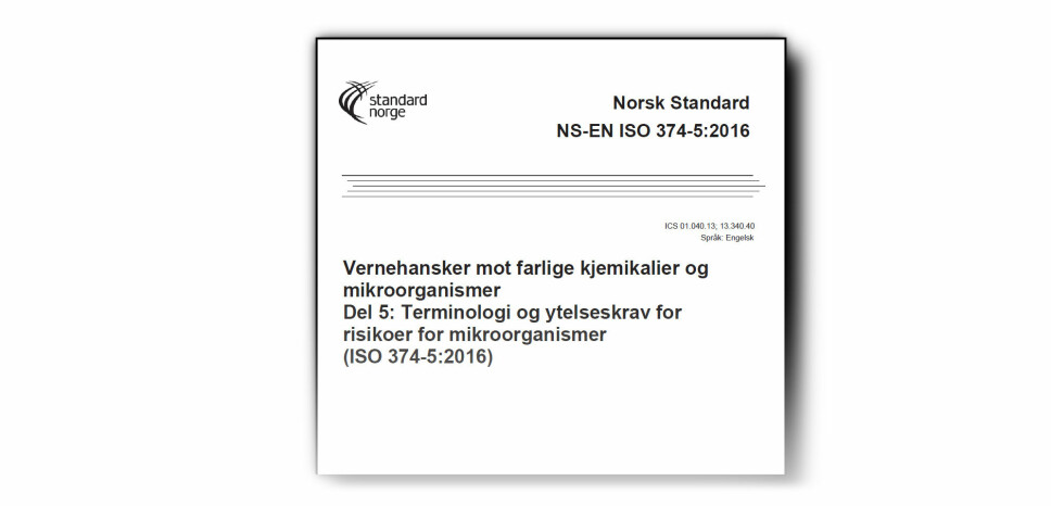 Standarder for vernehansker, engangshansker og øyevern er blant det Standard Norge har gjort tilgjengelig kostnadsfritt.