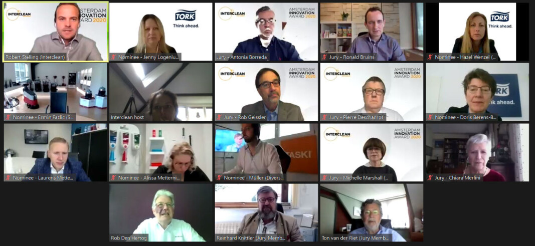 Prisutdelingen av Amsterdam Innovation Award 2020 foregikk denne gang som webinar. Prisutdelingen av Amsterdam Innovation Award 2020 foregikk denne gang som webinar.
