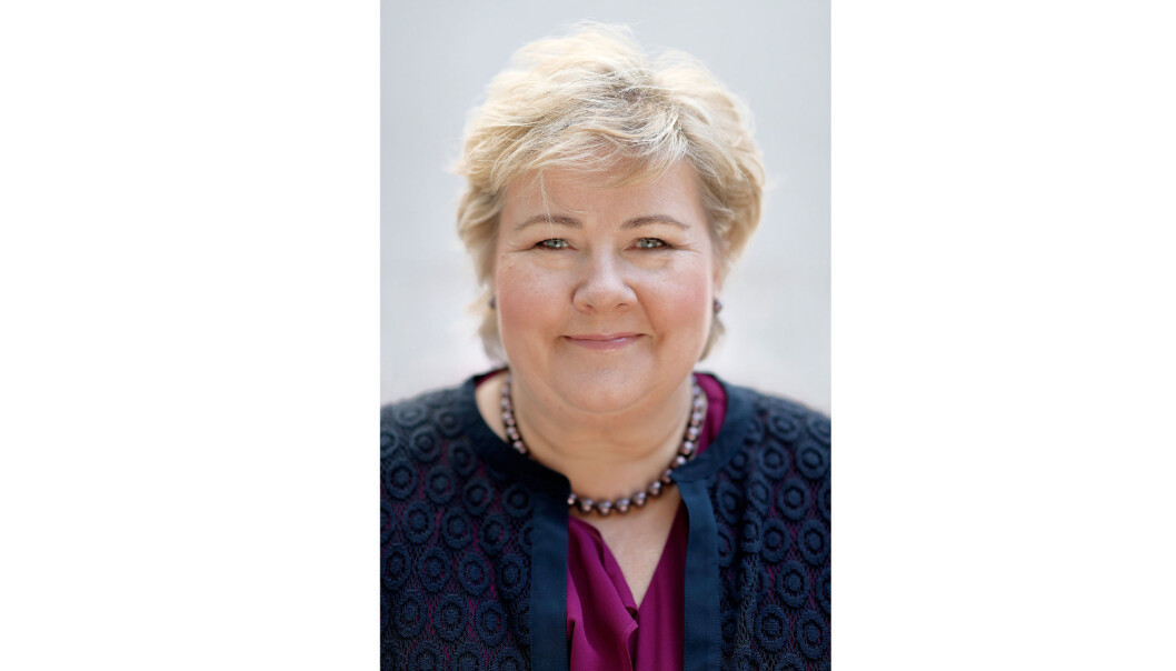 Statsminister Erna Solberg benyttet anledningen til å hylle renholderne for jobben de gjør Statsminister Erna Solberg benyttet anledningen til å hylle renholderne for jobben de gjør