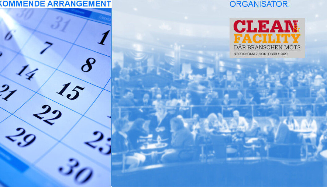 Bransjemessen Clean & Facility 2020 skulle gått av stabelen 7.-8. oktober. Bransjemessen Clean & Facility 2020 skulle gått av stabelen 7.-8. oktober.
