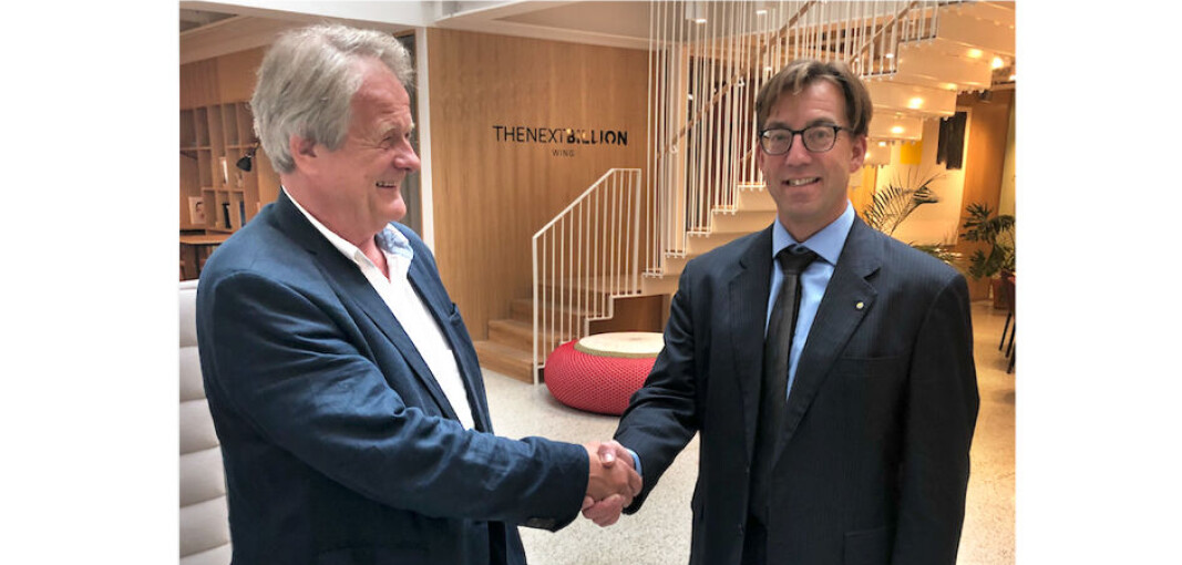 Jan-Egil Clausen (t.v.) fortsetter som styreleder i Norsk Kommunalteknisk Forening. (Arkivfoto fra da Rune Aale-Hansen (t.h.) ble ansatt som adm.dir. i NKF i 2019.) Jan-Egil Clausen (t.v.) fortsetter som styreleder i Norsk Kommunalteknisk Forening. (Arkivfoto fra da Rune Aale-Hansen (t.h.) ble ansatt som adm.dir. i NKF i 2019.)