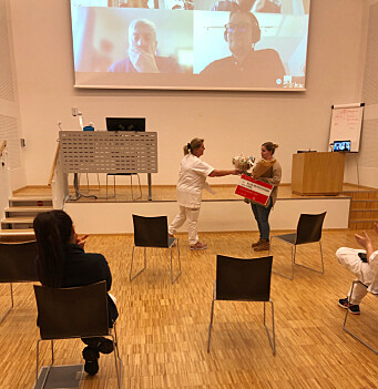 Prisutdelingen foregikk dels fysisk og dels over nettet. Prisutdelingen foregikk dels fysisk og dels over nettet.