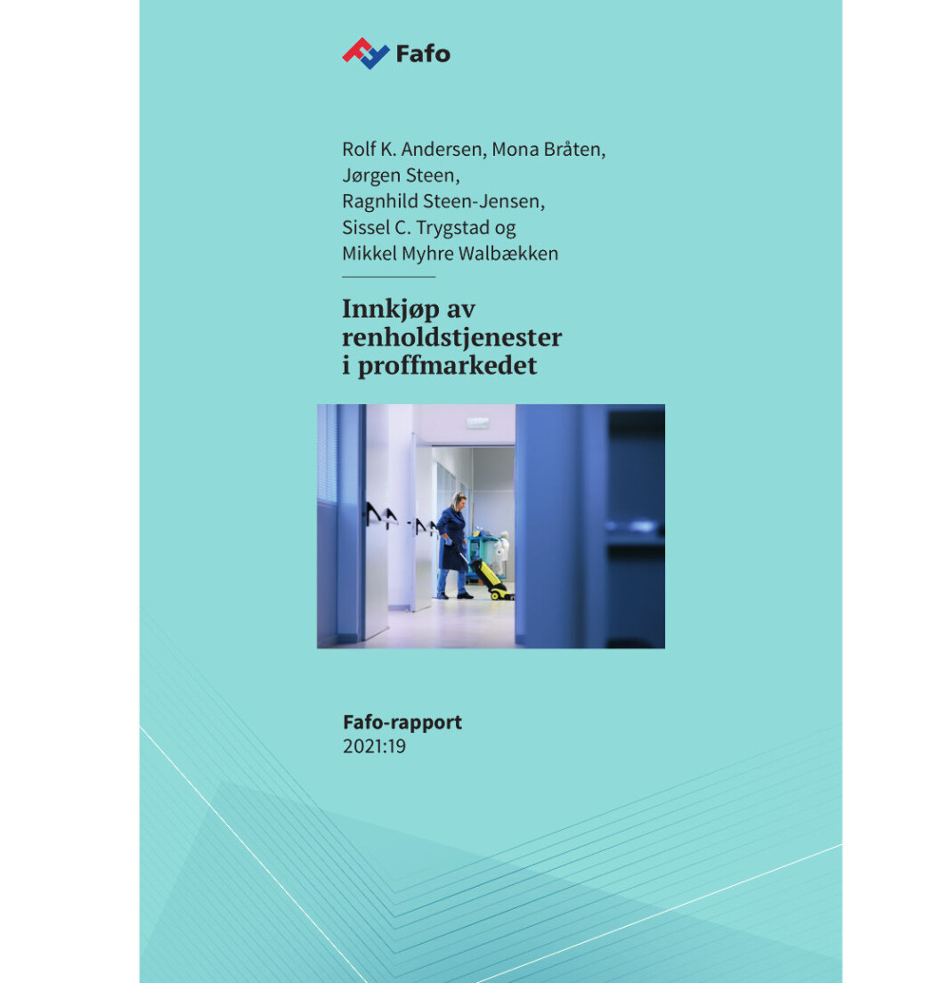 Fafo har utarbeidet en grundig rapport om «ståa» blant de som kjøper inn renholdstjenester til offentlig og privat sektor. Fafo har utarbeidet en grundig rapport om «ståa» blant de som kjøper inn renholdstjenester til offentlig og privat sektor.