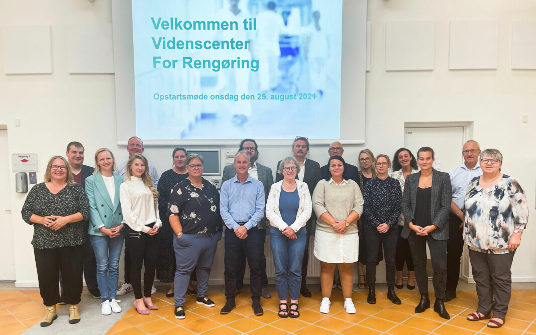 Fra det første møtet i «Videnscenter For Rengøring», der det deltok 20 sentrale virksomheter og bransjeorganisasjoner. Fra det første møtet i «Videnscenter For Rengøring», der det deltok 20 sentrale virksomheter og bransjeorganisasjoner.