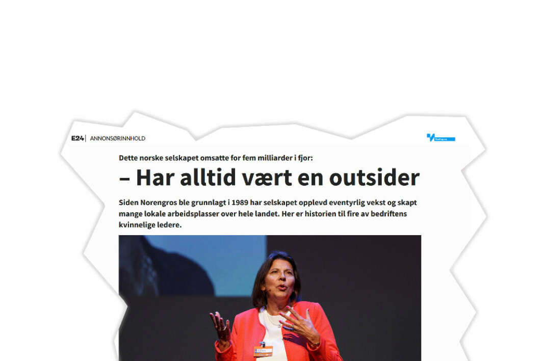 Hanne Martine Vedeler i Norengros. Hanne Martine Vedeler i Norengros.