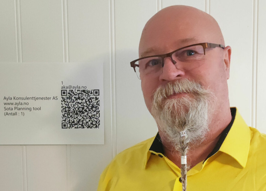 Tommy Rønning fra samarbeids­partner Ayla har vært aktivt med i å utarbeide det nye QR-kode-systemet.